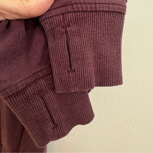 Lululemon | On The Double Pullover | Sz 6 | Heathered Bordeaux Drama | EUC - Picture 7 of 10